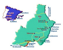 Touristische Provinz Almeria