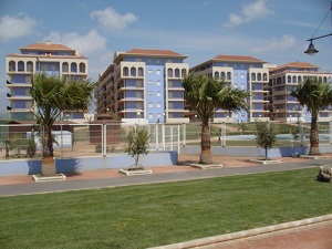 apartment buildings